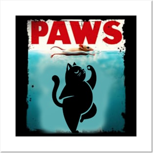 Paws Cat and Mouse Top Cute Posters and Art